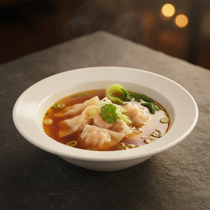 Wonton soup or hot and sour soup to start?